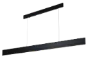 PURE pendule longue 180cm LED 37W noir