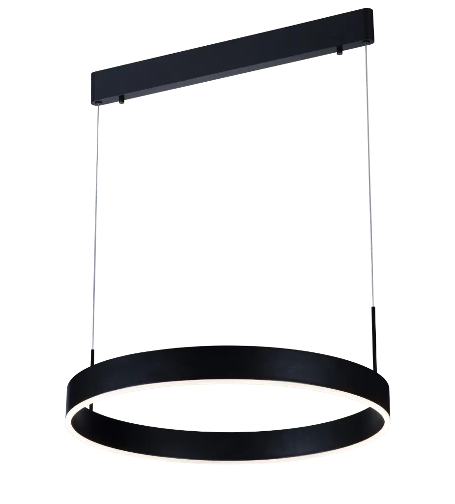 PURE pendule ronde D60 LED 22W noir