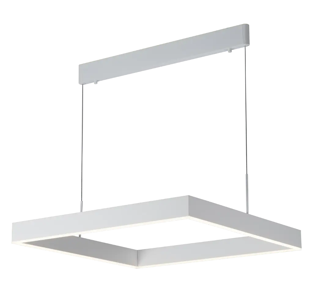 PURE pendant square 60X60 LED 31W satin white