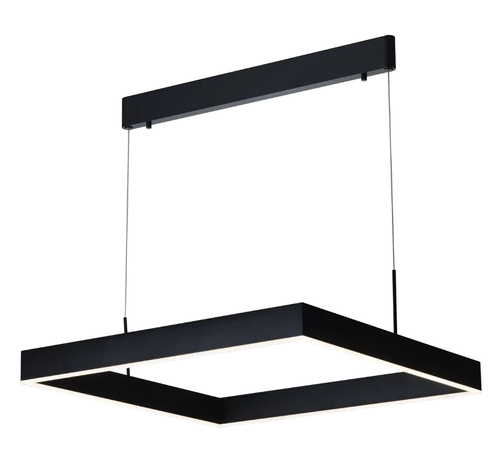 PURE pendant square LED 31W satin black