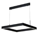*PURE LED pendel vierkant 31W zwart