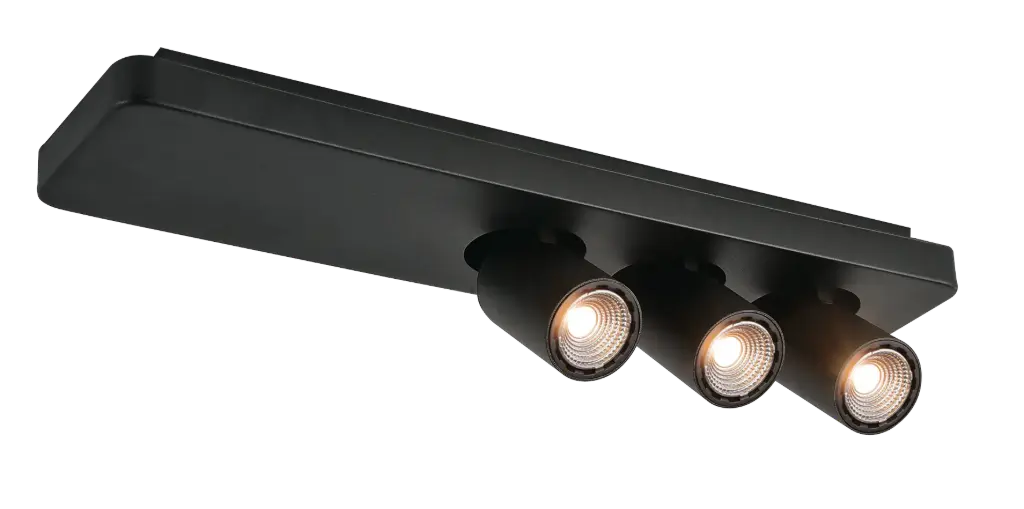 Nysit 3L B/B/B 3x4,5W GU10 dimmable LED incl.