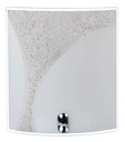 INOA wandlicht 8W AC-Led 220x200 metaal+glas