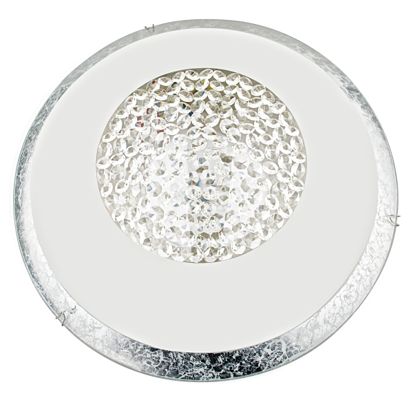 OHANA plafondlamp 18W AC-Led diam 40 metaal/glas/zilver