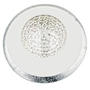 OHANA plafondlamp 18W AC-Led diam 40 metaal/glas/zilver