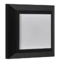 NOKI Wandlicht vierkant zwart SMD LED 450Lm 3,8W IP65