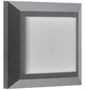 NOKI Wandlicht vierkant grijs SMD LED 450Lm 3,8W IP65