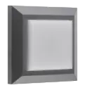 NOKI applique carré gris SMD LED 450Lm 3,8W IP65