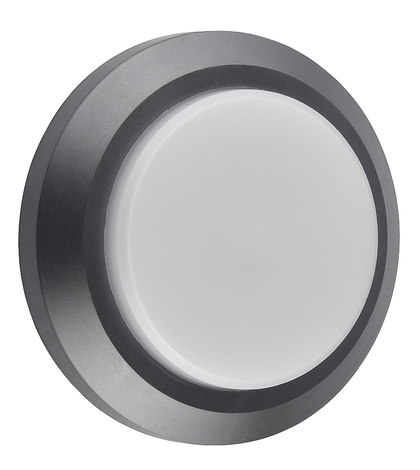 NOKI Wandlicht rond grijs SMD LED 470Lm 3,8W IP65