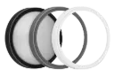 MILO Wandlicht rond zwart/grijs/wit SMD LED 880Lm 7,8W IP65