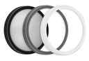 MILO Wandlicht rond zwart/grijs/wit SMD LED 880Lm 7,8W IP65