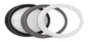 MILO Wandlicht ovaal zwart/grijs/wit SMD LED 880Lm 7,8W IP65