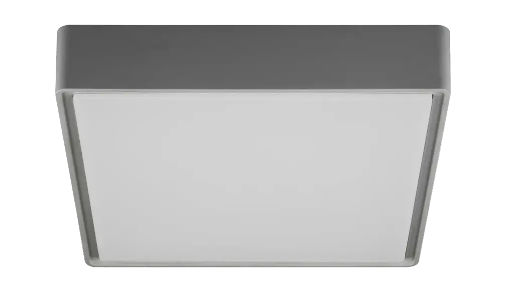 GOA ceilinglamp square grey SMD LED 1350Lm 11,5W IP65