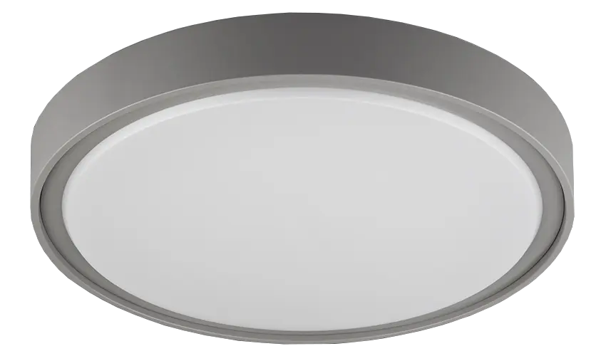 QIJO plafonnier rond grijs SMD LED 2300Lm 17,5W IP65