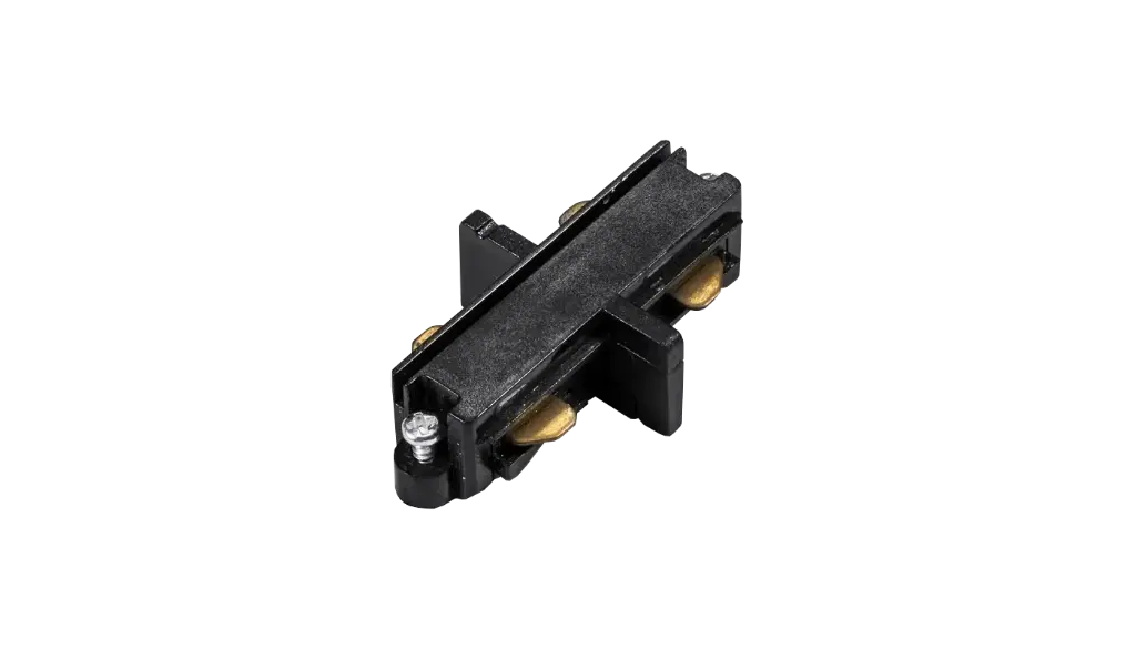 TRACK 1F straight connector Mini black