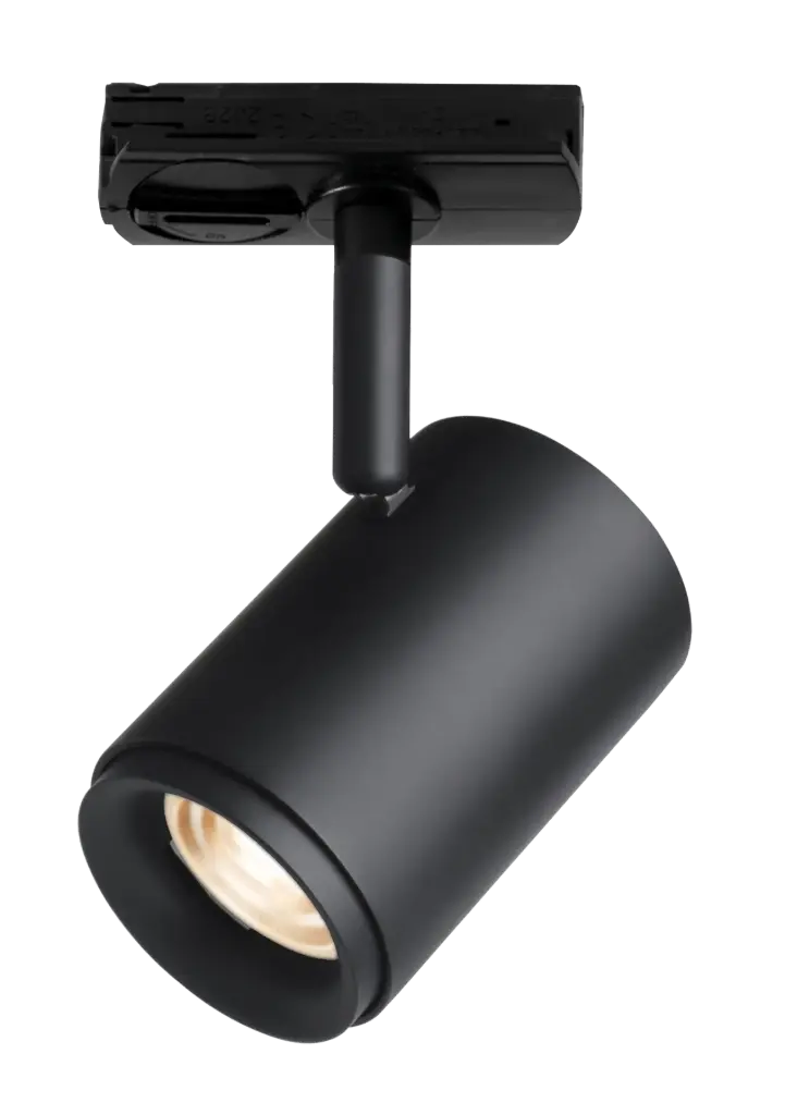 LITHIUM track spot monofase 12W LED dim-to-warm  36° zwart