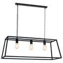 KAGO noir pendule trapèze 3xE27 max 60W