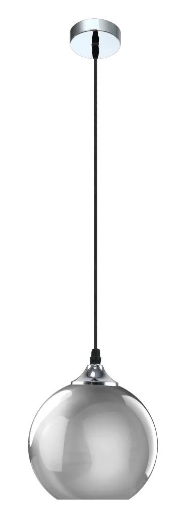 ROGODO susp. smoke grey 14cm 1x E27