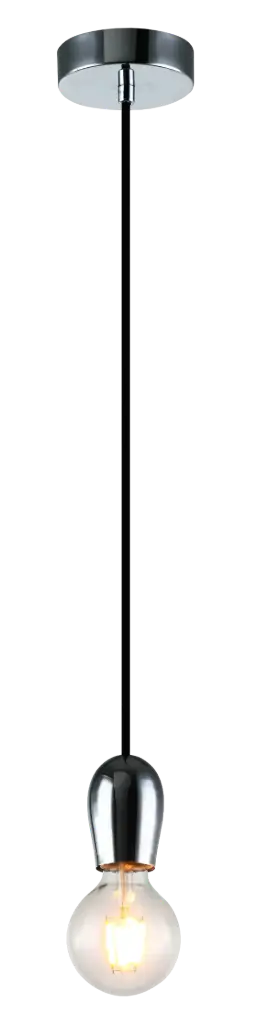 KOBAR susp.  Black/chrome 1x E27