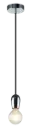 KOBAR pendel zwart/chrome 1x E27