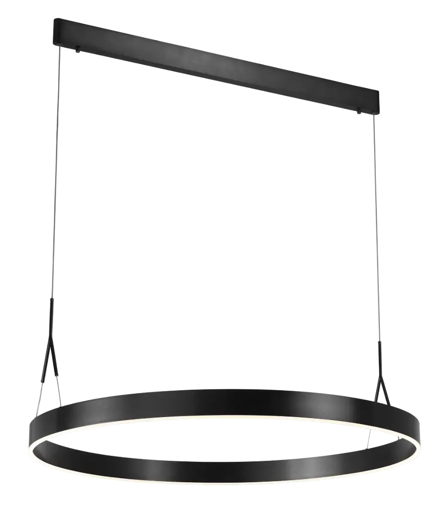 PURE pendule ronde D90 LED  35W noir