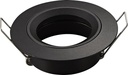 SATURN inbouwspot vast GU10 (excl. Lamp) mat zwart 80mm