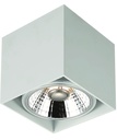 BOX-1L vierkant wit incl. AR111 12,4W 2700K