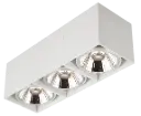 BOX-3L square white incl. 3x AR111 12,4W 2700K