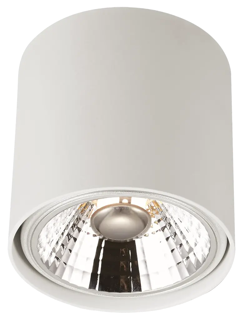 BOX-1L rond wit incl. AR111 12,4W 2700K