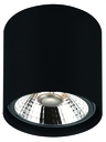 BOX-1L rond zwart incl. AR111 12,4W 2700K