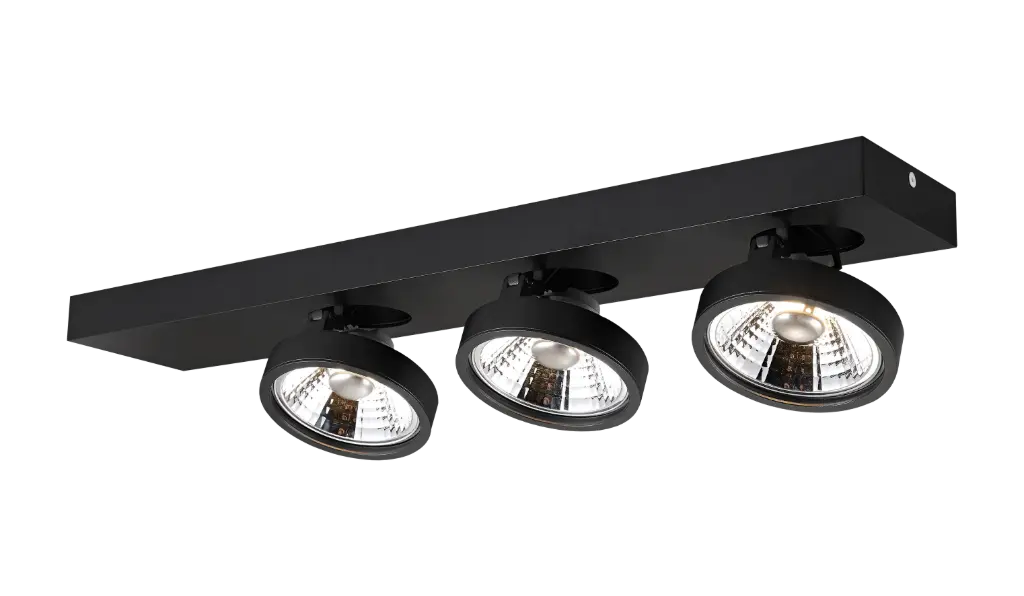 AEON-3 black incl. 3x AR111 12,4W 2700K