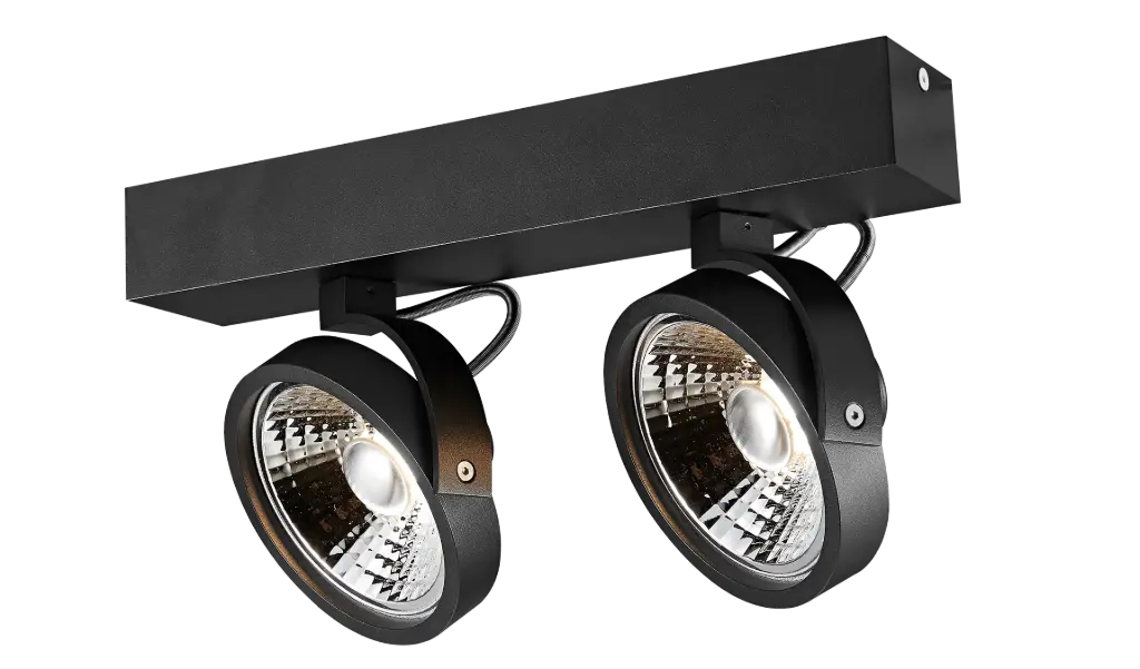 PULSE-2 black incl. 2x AR111 12,4W 2700K