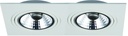 ZOOM AR111 SQ 2L inbouwspot wit incl. 2x AR111 12,4W 2700K