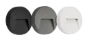 SIBO LED 310Lm 2,8W rond, cover noir, blanc, gris IP65