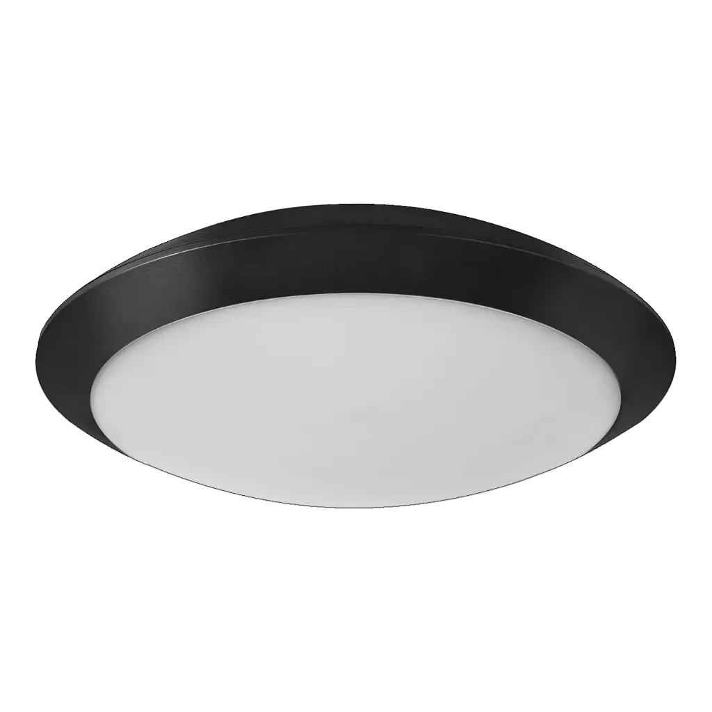 VELAN Plaf. LED 1600Lm 16,5W zwart IP65