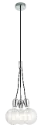 KOBAR pendel zwart/chrome 3x E27