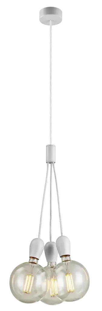 KOBAR  susp. white/white 3x E27