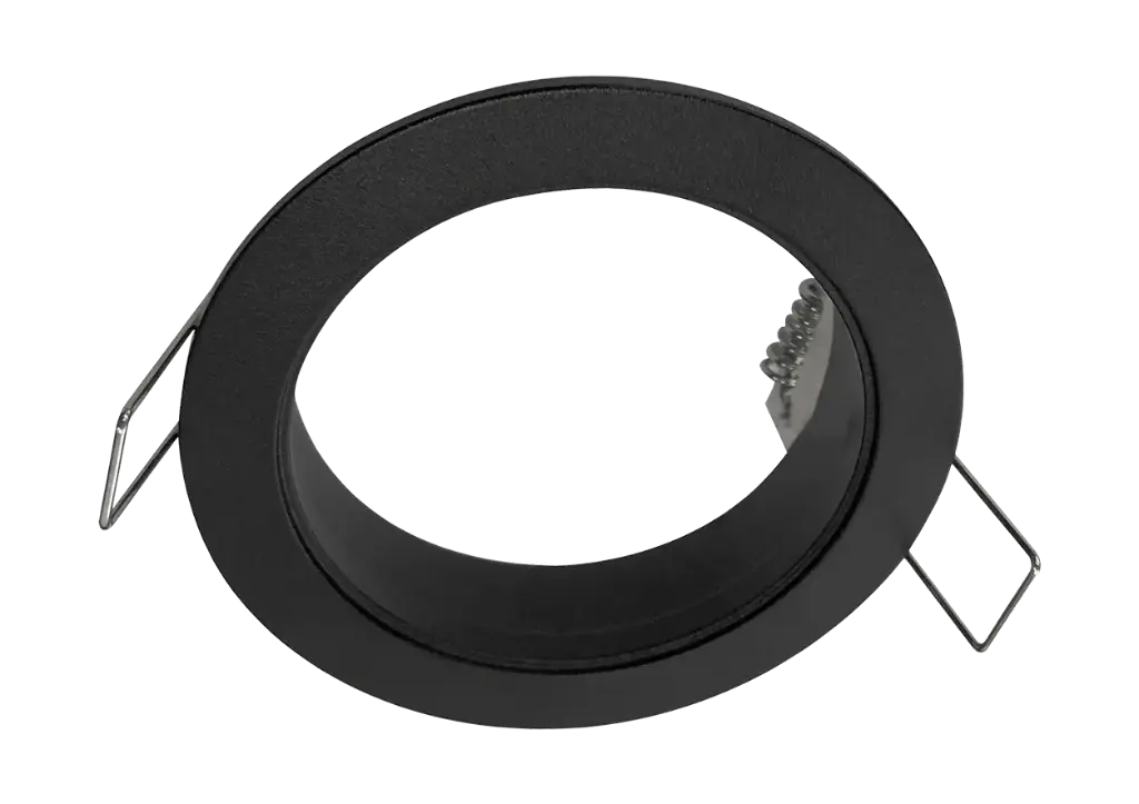 *ZOOM basis zwart 1x GU10 rond