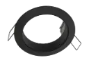 ZOOM base black 1x GU10 round