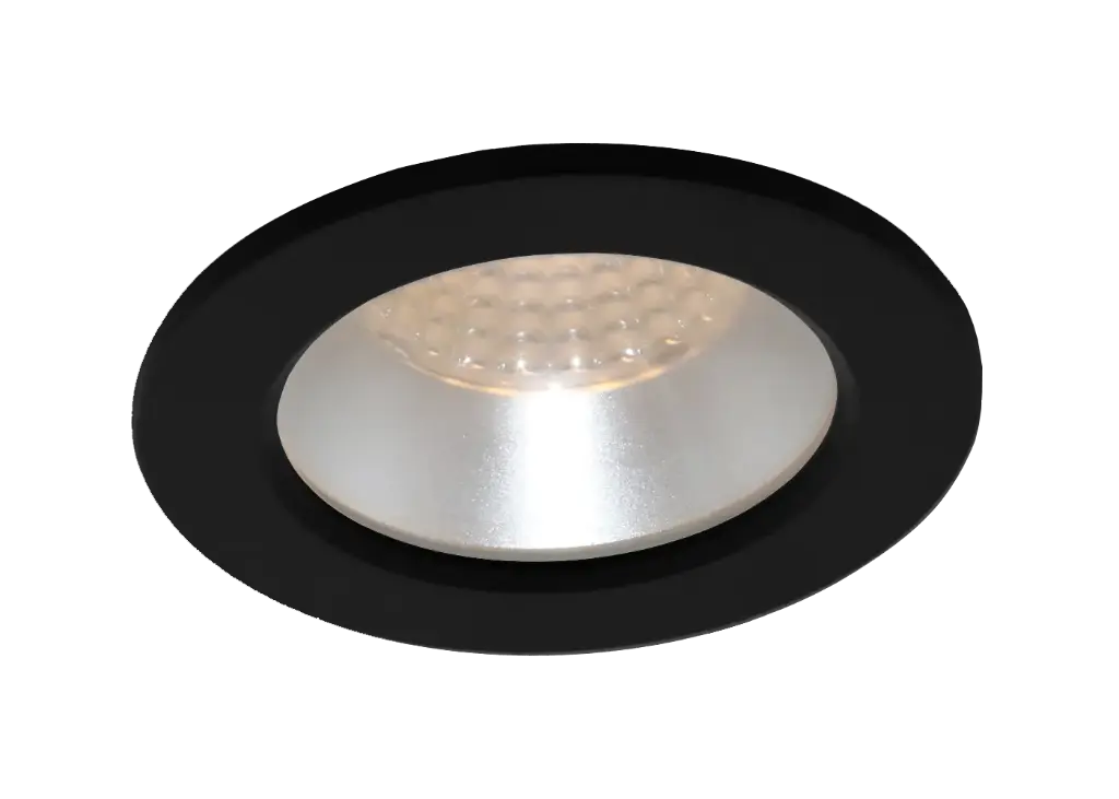 IMBER inbouwspot GU10 70mm IP44 zwart