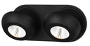 OLEO plafonier dimbaar 2x7W LED 3000K zwart