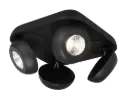 OLEO plafonier dimbaar 4x7W LED 3000K zwart