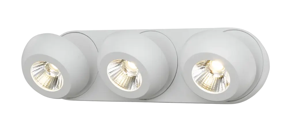 *OLEO plafonier dimbaar 3x7W LED 3000K wit