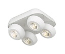 OLEO plafonier dimbaar 4x7W LED 3000K wit