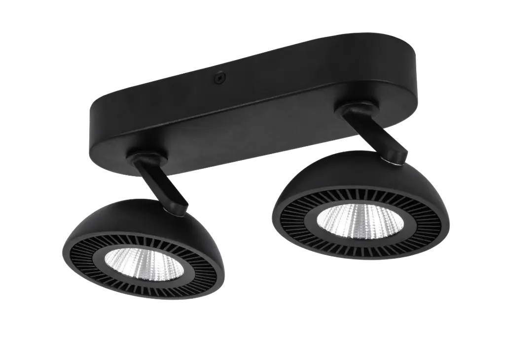 *NOOMI Spot dimbaar 2x7W 3000K satin zwart