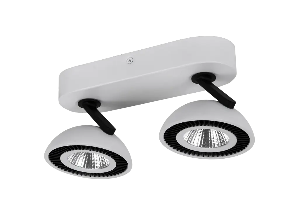 NOOMI Plafonier dimmable 2x7W 3000K satin blanc