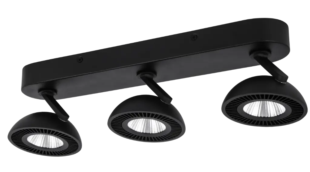 NOOMI Plafonier dimmable 3x7W 3000K satin noir