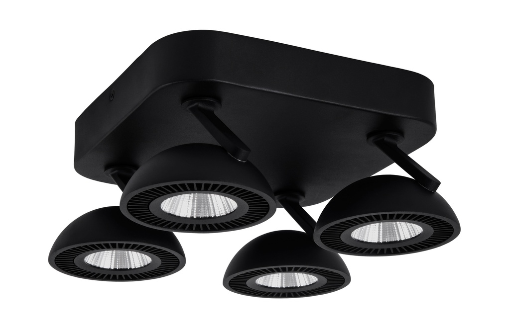 NOOMI Spot dimbaar 4x7W 3000K satin zwart