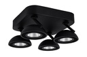 NOOMI Spot dimbaar 4x7W 3000K satin zwart