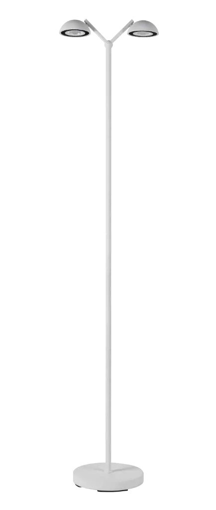 NOOMI Lampadaire dimmable 2x7W 3000K satin blanc